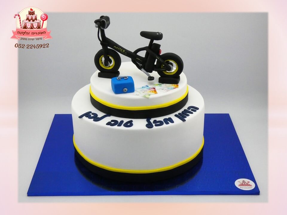 עוגת יום הולדת אופני ביג פוט