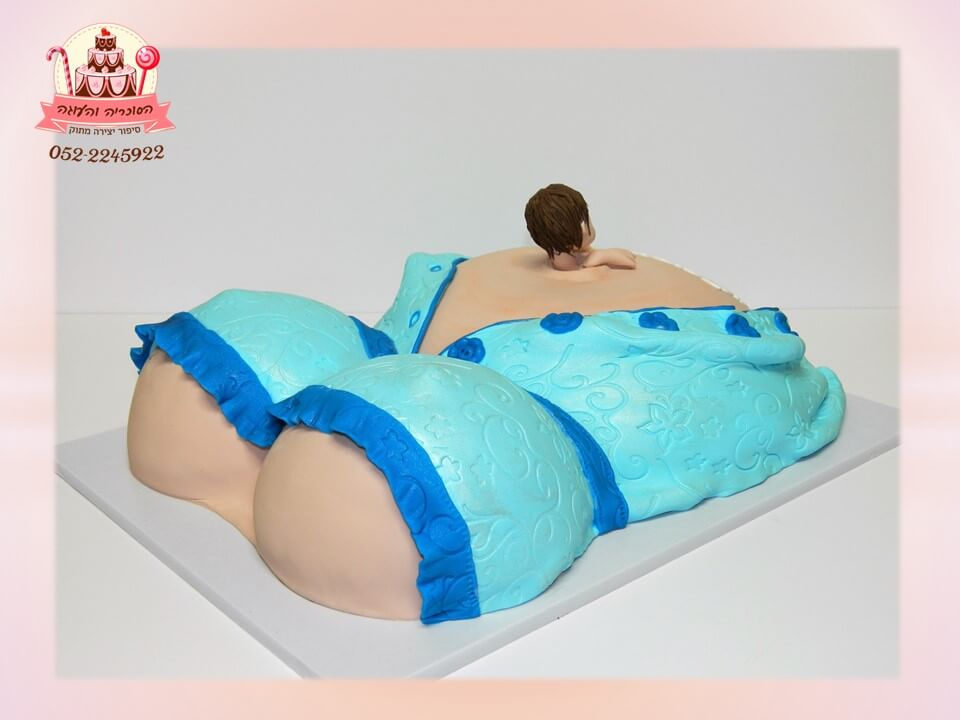 עוגת יום הולדת לאישה בהריון (צילום מהצד) | הסוכריה והעוגה - דורית יחיאל