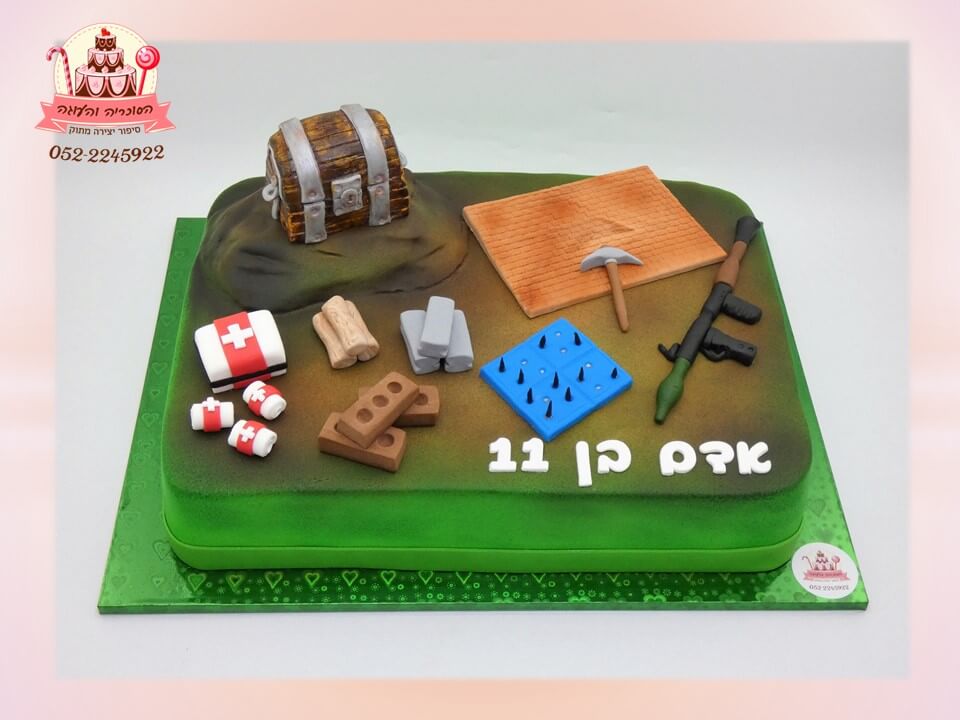 עוגה מעוצבת משחק fortnite